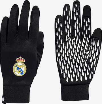 ADIDAS PERFORMANCE Sporthandschuhe 'Real Madrid' in Schwarz: Vorderseite