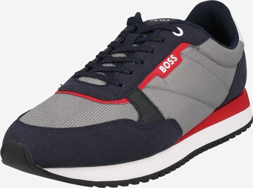 Baskets basses 'Kai' BOSS en gris : devant