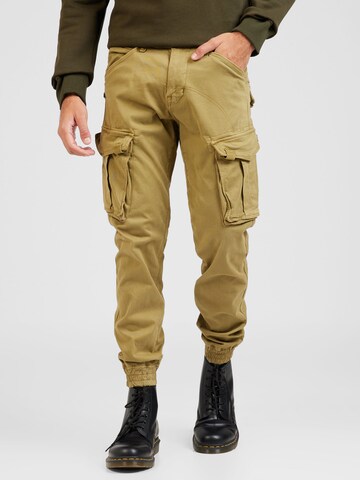 ALPHA INDUSTRIES Tapered Cargo nadrágok 'Spy' - zöld: elől