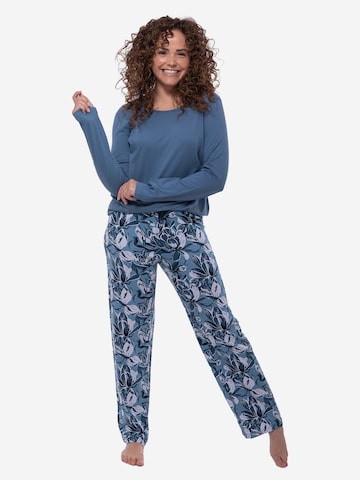 Ammann Pajama 'Night & Home' in Blue: front