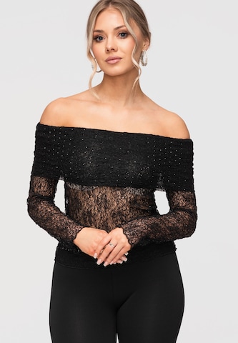 Ombre Shirt in Black: front