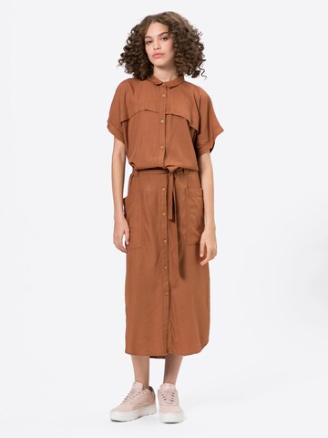 SKFK Shirt Dress 'KATINA' in Brown: front