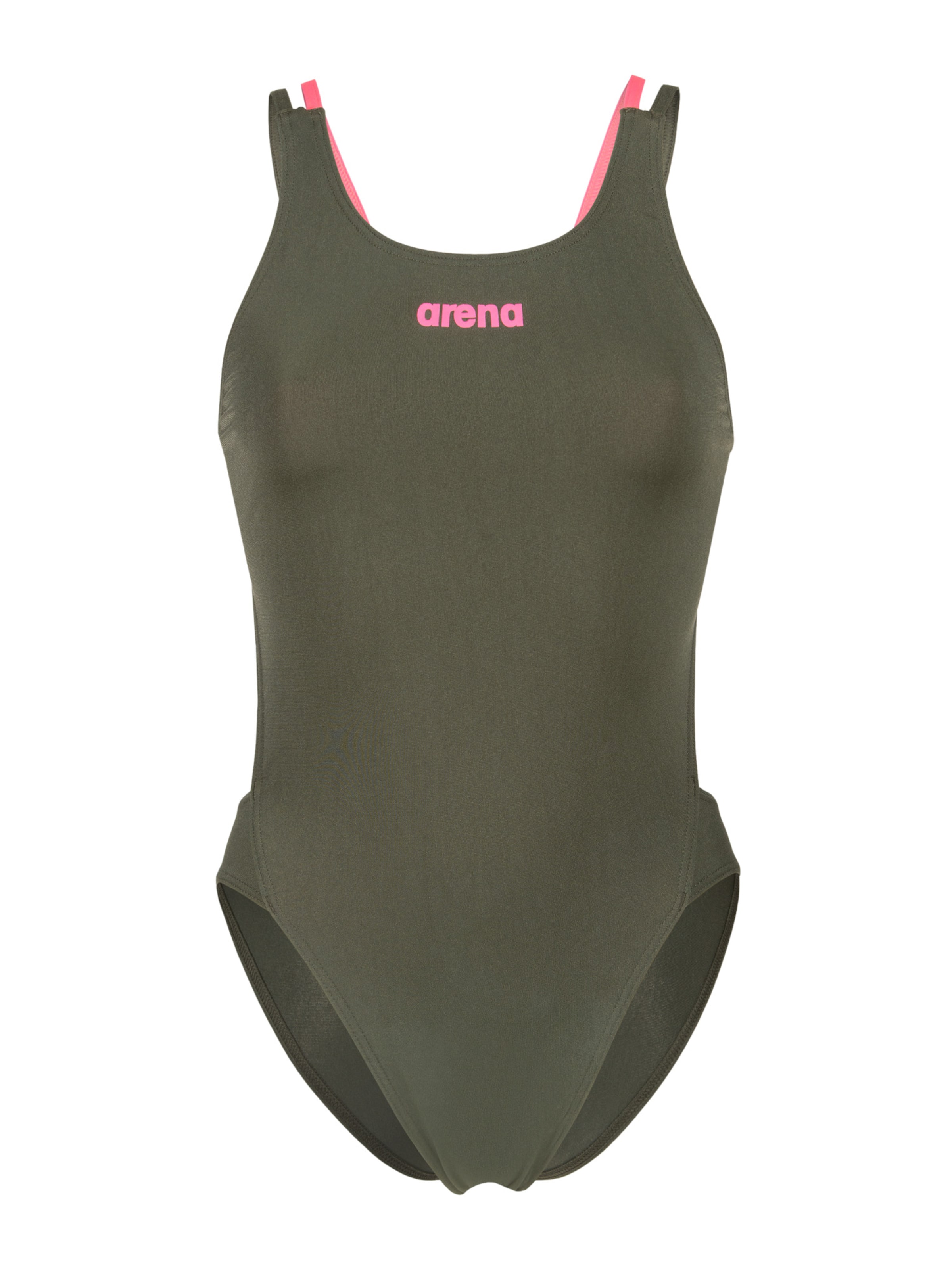 ARENA - Bustier Traje de baño 'TECH MULTI SOLID' en verde: frente