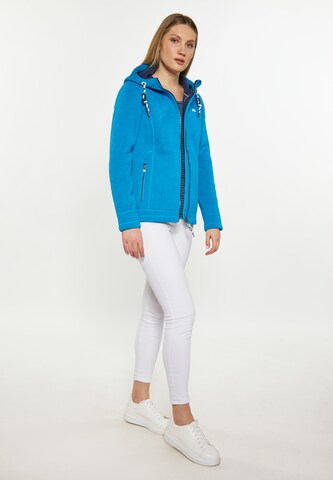 Schmuddelwedda Fleece jas in Blauw