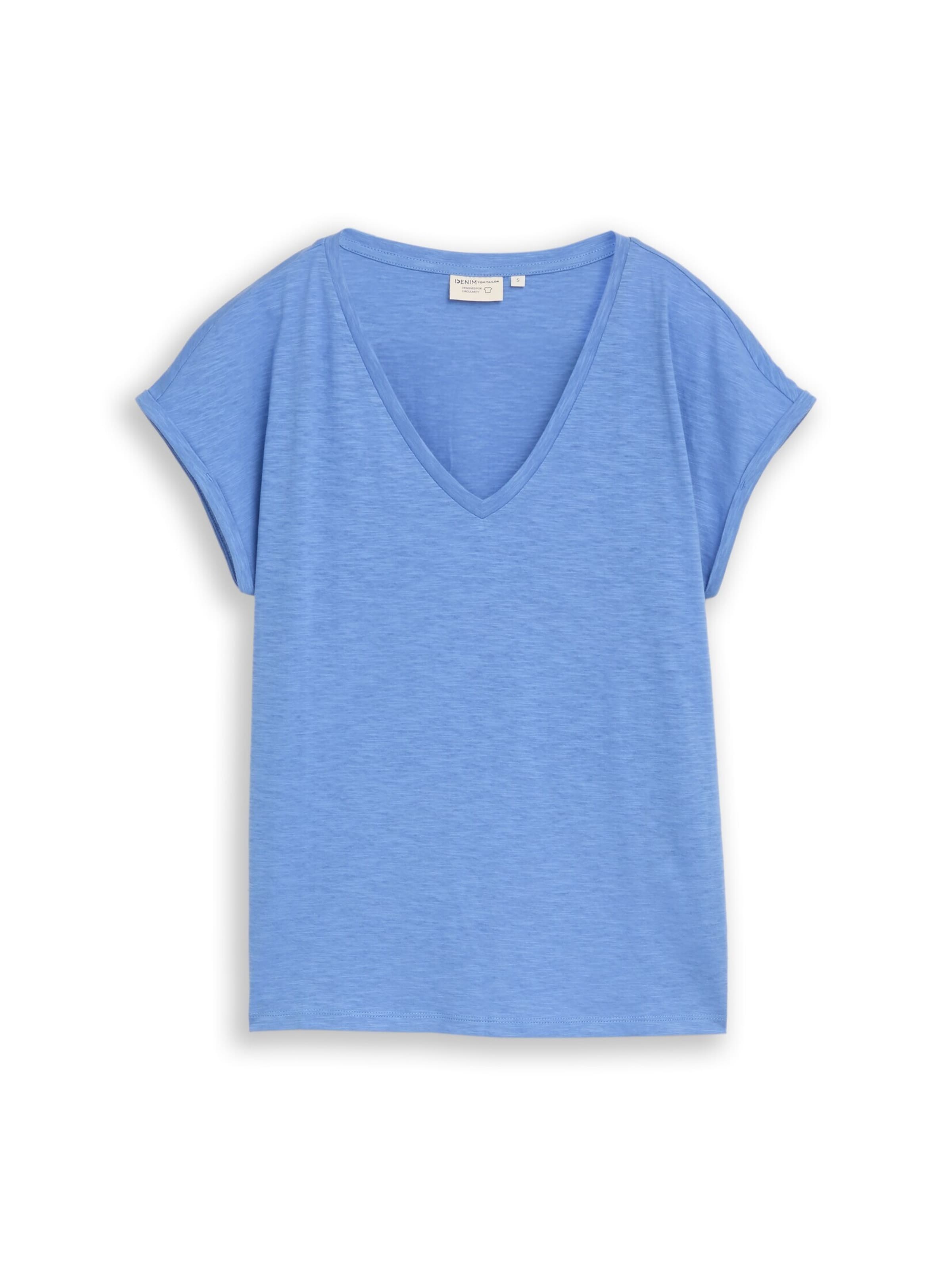 TOM TAILOR DENIM Shirt in Blauw: voorkant