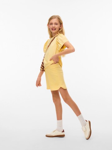 Vero Moda Girl - Loosefit Pantalón 'VMSABINA' en amarillo