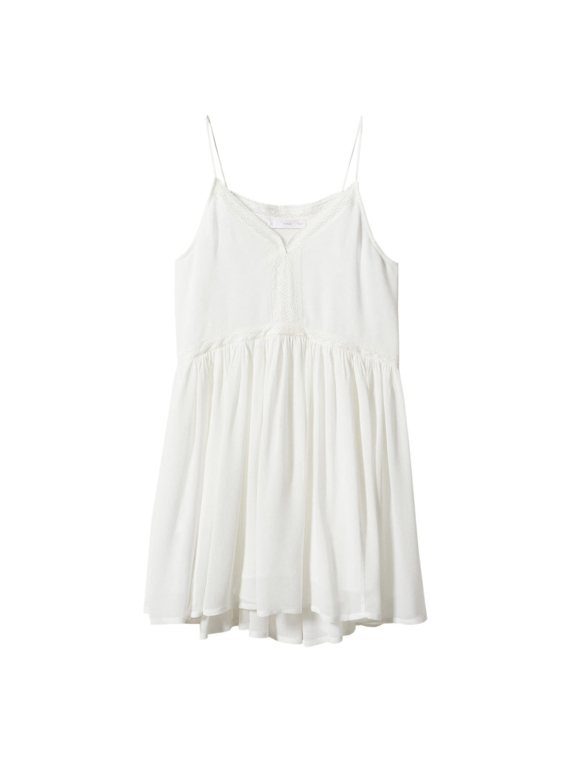 Robe d’été MANGO en blanc : devant