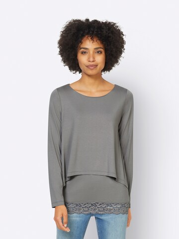 T-shirt '2 in 1' heine en gris : devant