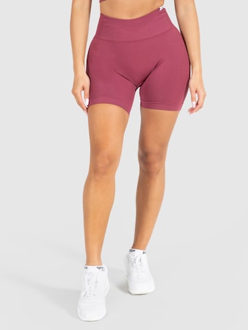 Smilodox Skinny Shorts 'Amaze Pro' in Rot: predná strana
