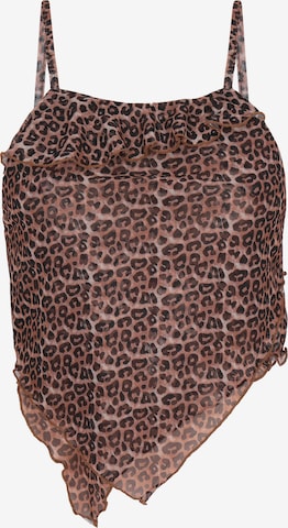 Top di myMo ROCKS in marrone: frontale