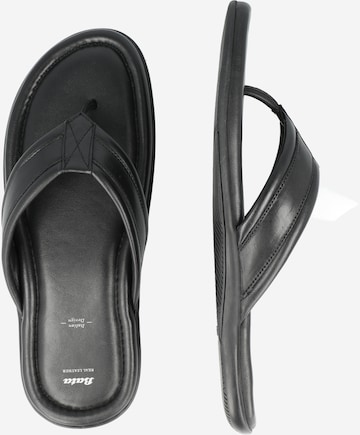 Bata T-Bar Sandals in Black