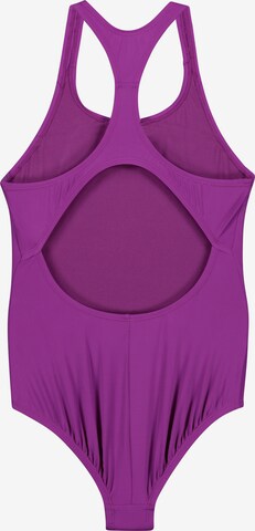 NIKE Bralette Athletic Swimwear ' Essential Racerback ' in Purple