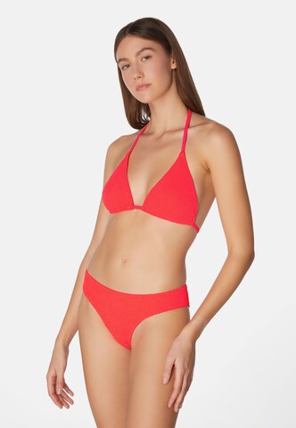 SORBET ISLAND Triangle Bikini 'Mia' in Orange: front