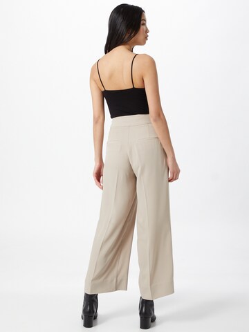 InWear - Pierna ancha Pantalón de pinzas 'Zhen' en beige