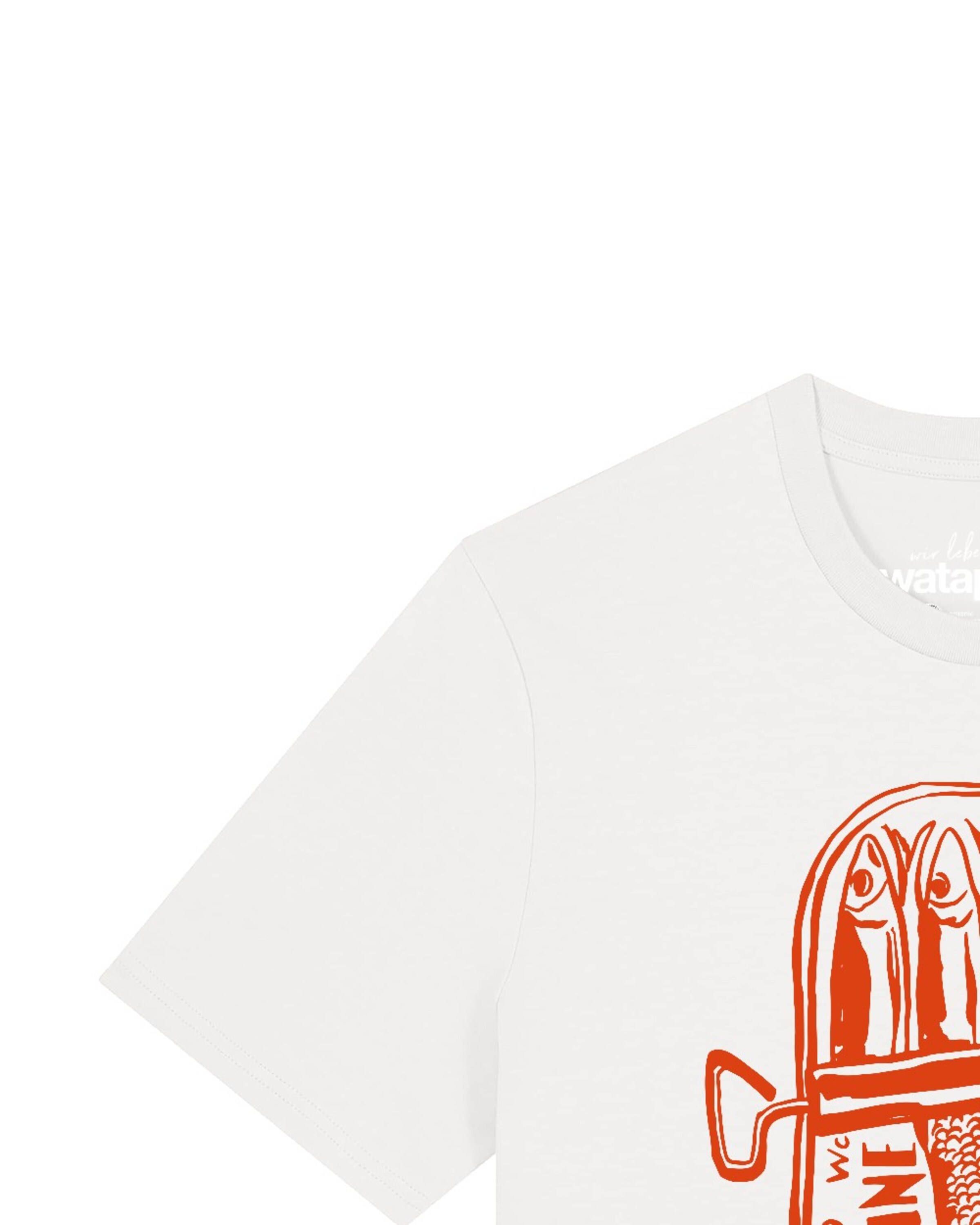 T-Shirt 'Sardines Portugal' Watapparel en blanc