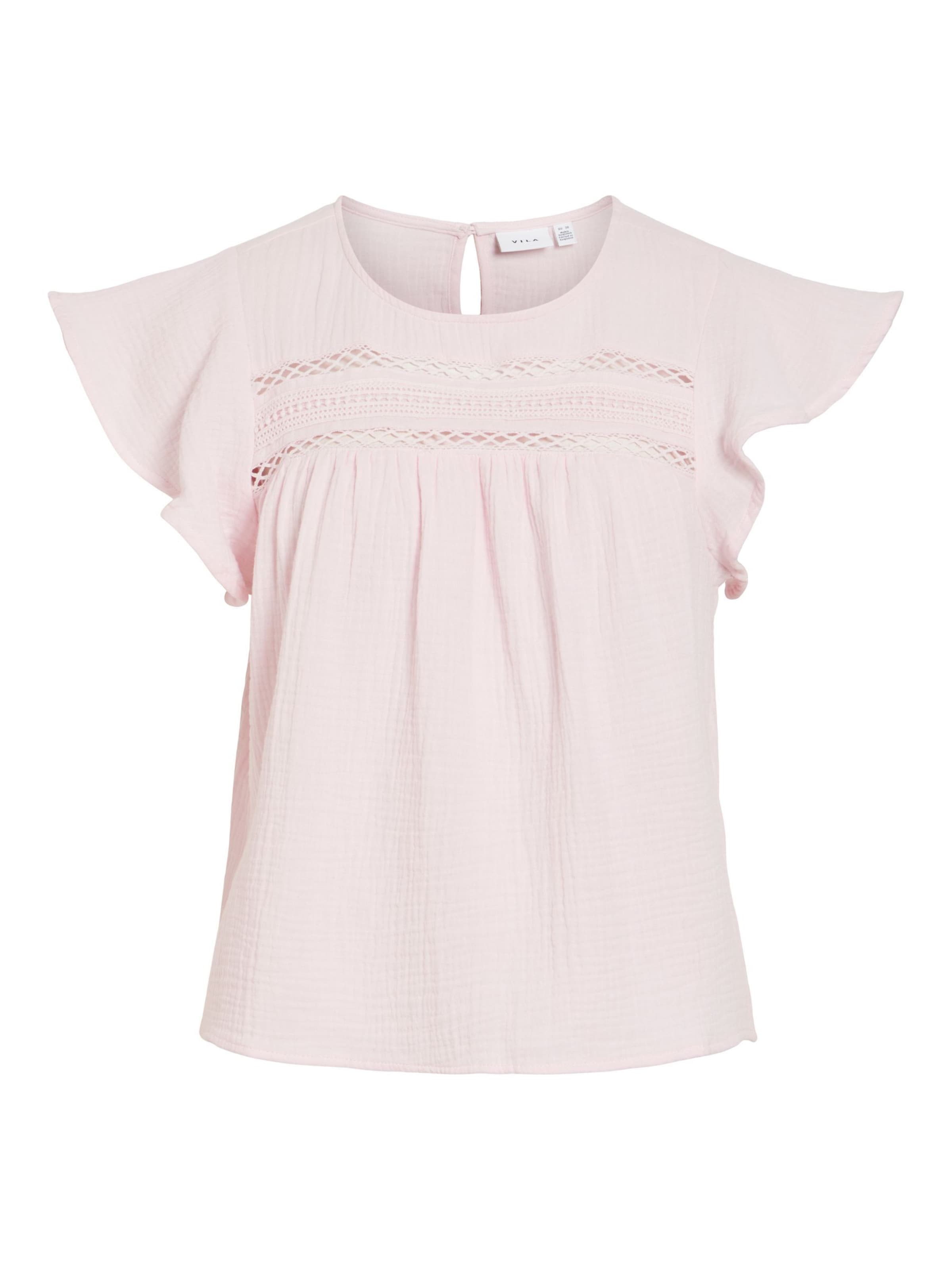 VILA Haut en XS en rose, Vue avec produit