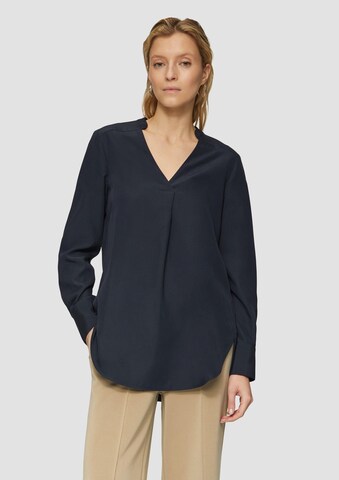 Bluză de la s.Oliver BLACK LABEL pe albastru: față