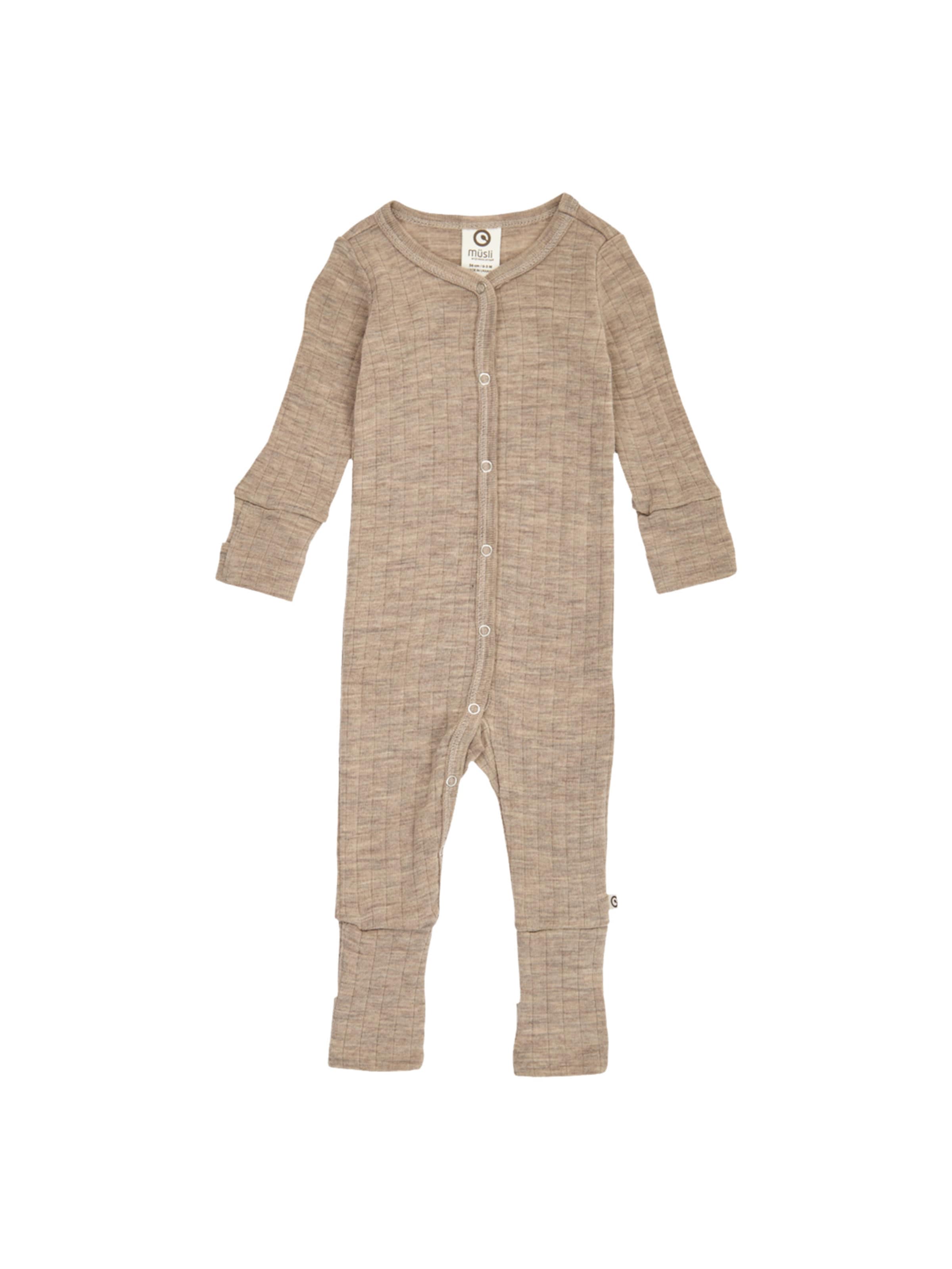 Müsli by GREEN COTTON - Macacão/Body em castanho: frente