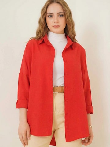 Bigdart - Blusa 'Hemden' em vermelho: frente