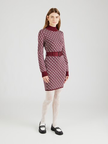 GUESS Knitted dress 'LISE' in Red: front