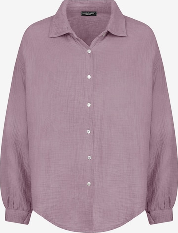 SASSYCLASSY Bluse 'kürzere Variante' in Lila: Vorderseite
