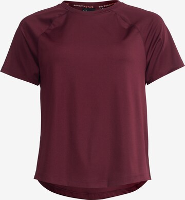 Spyder Functioneel shirt in Rood: voorkant