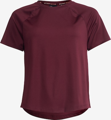 Spyder Functioneel shirt in Rood: voorkant