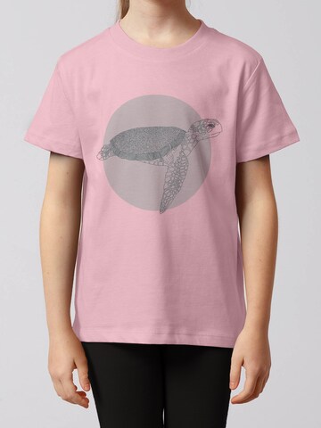 T-Shirt 'Meeresschildkröte' watabout.kids en rose : devant