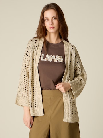 oltre Knit cardigan in Gold: front