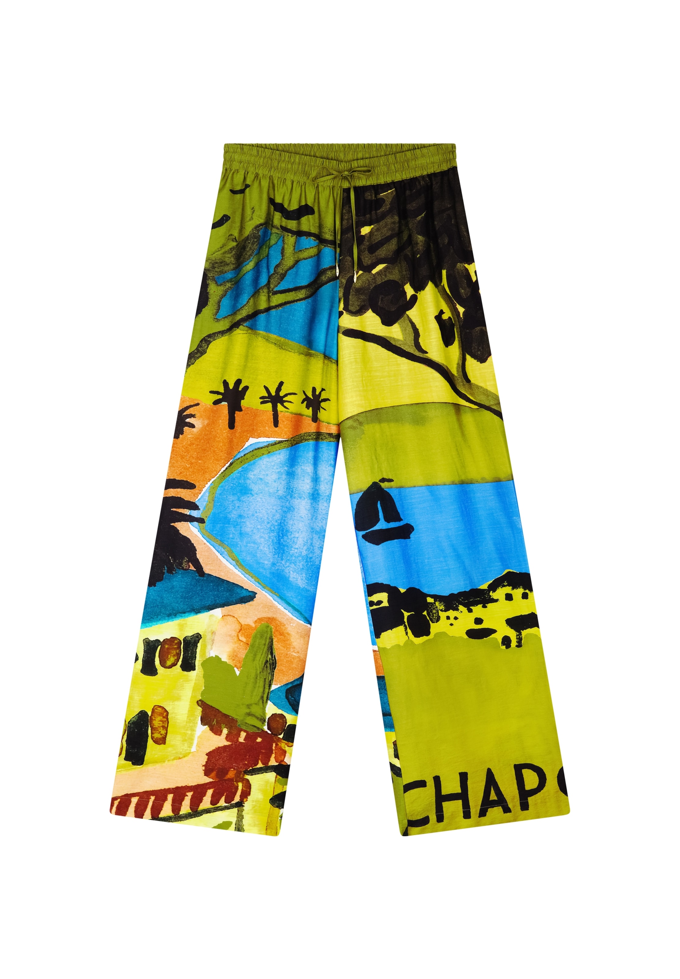 Fabienne Chapot Wide leg Broek in Gemengde kleuren: voorkant