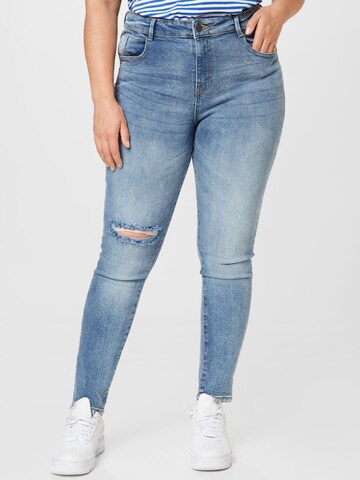 Noisy May Curve Skinny Jeans 'CALLIE' in Blue: front