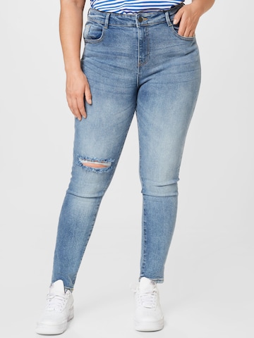 Noisy May Curve Skinny Jeans 'CALLIE' in Blue: front