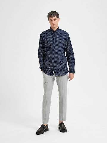 SELECTED HOMME Regular fit Button Up Shirt 'Ethan' in Blue