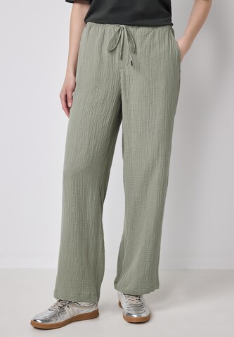 Street One Studio Wide Leg Hose in Grün: Vorderseite