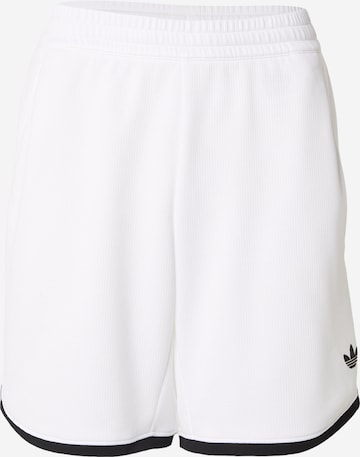 balta ADIDAS PERFORMANCE Laisvas Sportinės kelnės 'CLASSICS': priekis