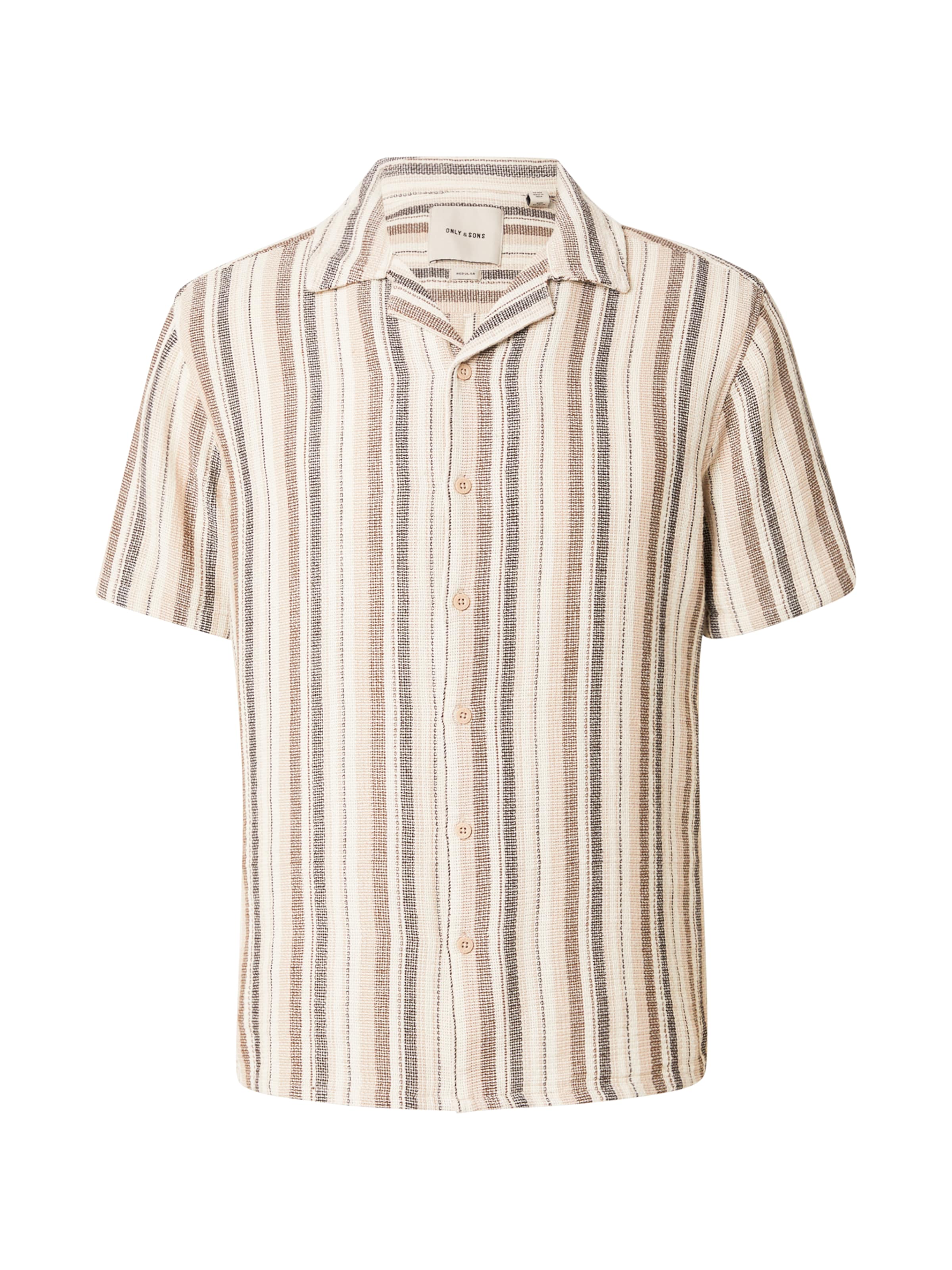 Only & Sons Regular fit Skjorta 'ONSTREV' i gul: framsida