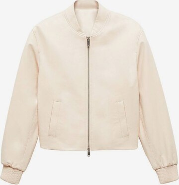 MANGO Between-Season Jacket 'Sugar' in Beige: front