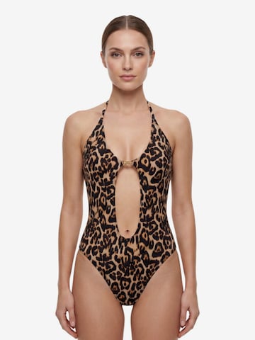 Classique Maillot de bain LIAMO en marron : devant