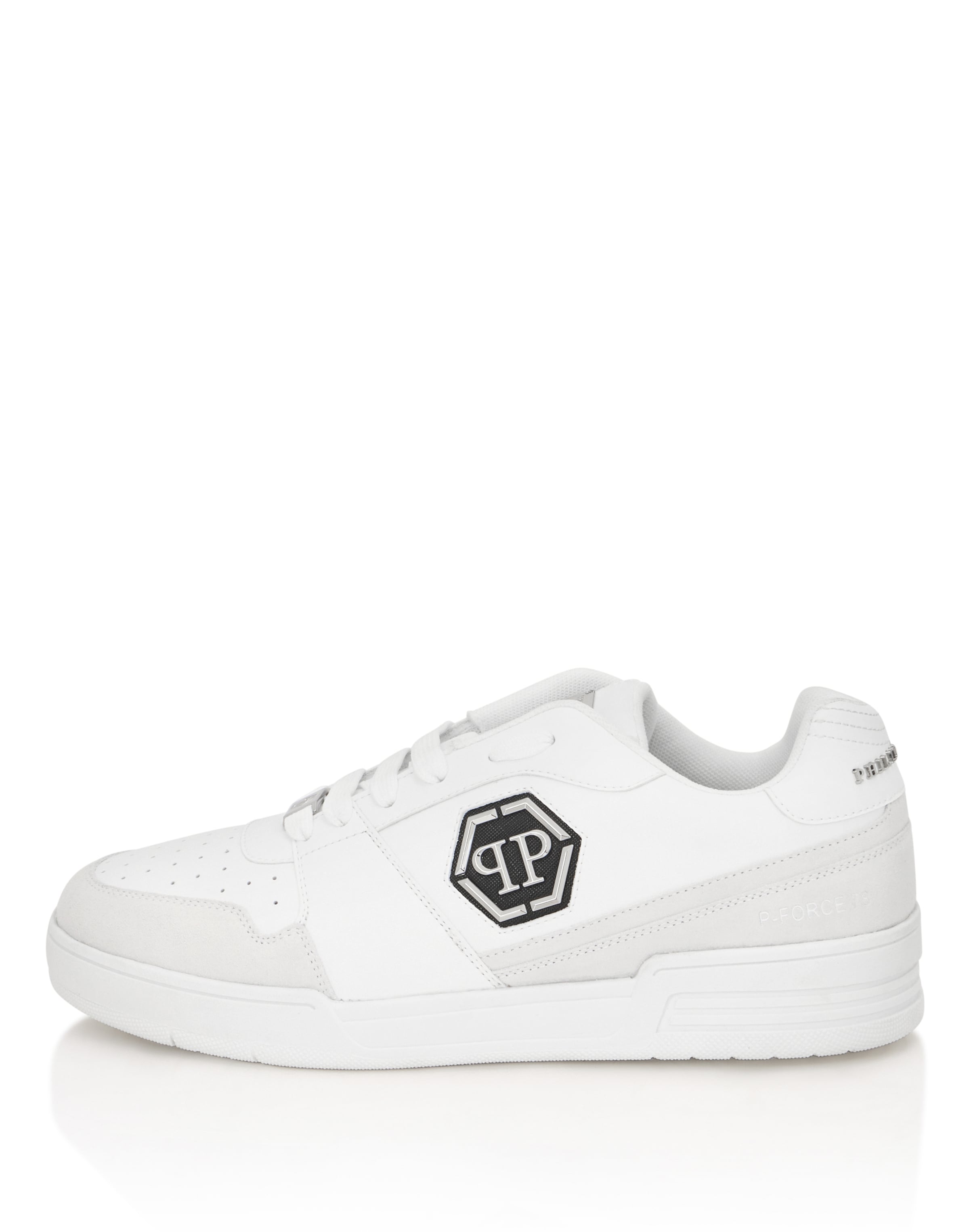 Philipp Plein - Zapatillas deportivas bajas 'P-Force 78' en blanco: frente