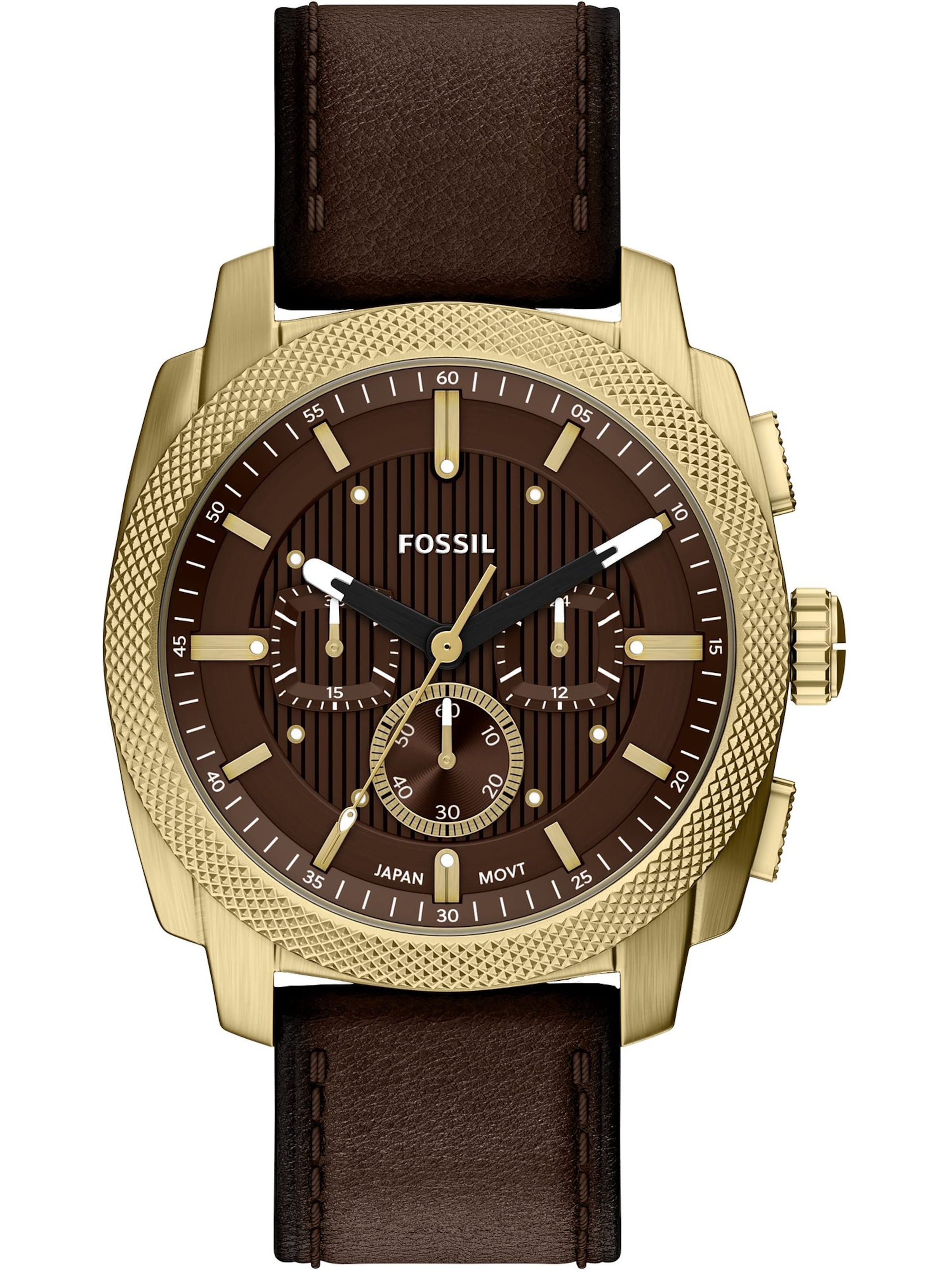 FOSSIL Uhr in Braun: Vorderseite