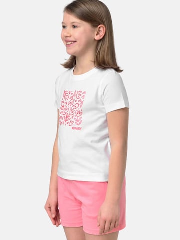 K-Way T-shirt 'K-WAY KIDS P.MELIS FLEURS JERSEY T-SHIRT' i vit