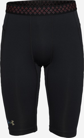 UNDER ARMOUR Workout Pants in Black: front