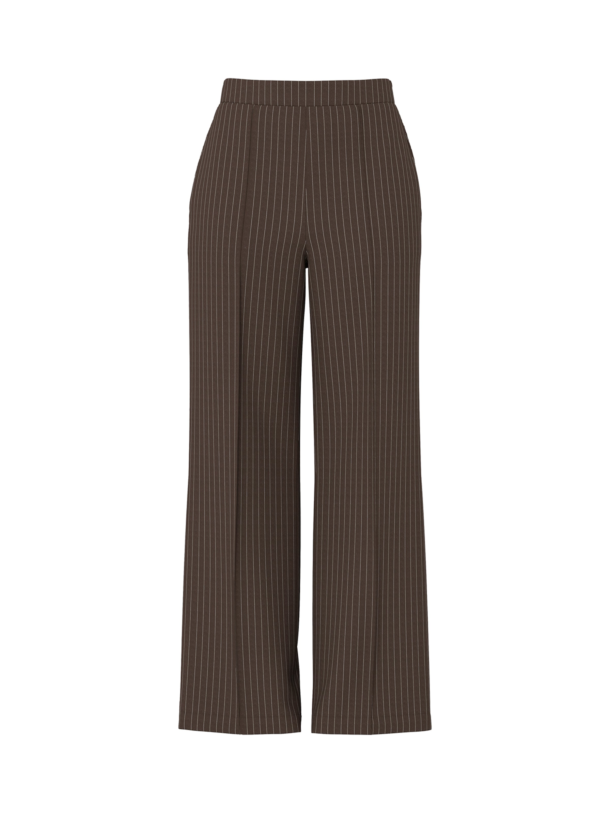 PIECES - Pantalón de pinzas 'PCBOSSY' en marrón: frente