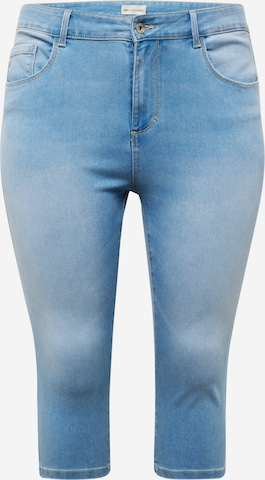 ONLY Carmakoma Skinny Jeans 'AUGUSTA' in Blauw: voorkant