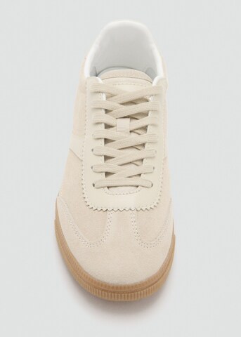 MANGO Sneakers 'Camy' in Beige