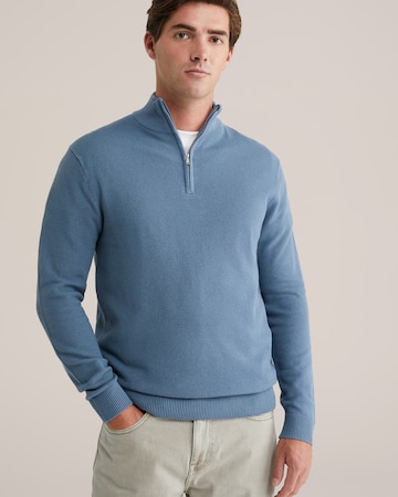 Pull-over WE Fashion en bleu : devant