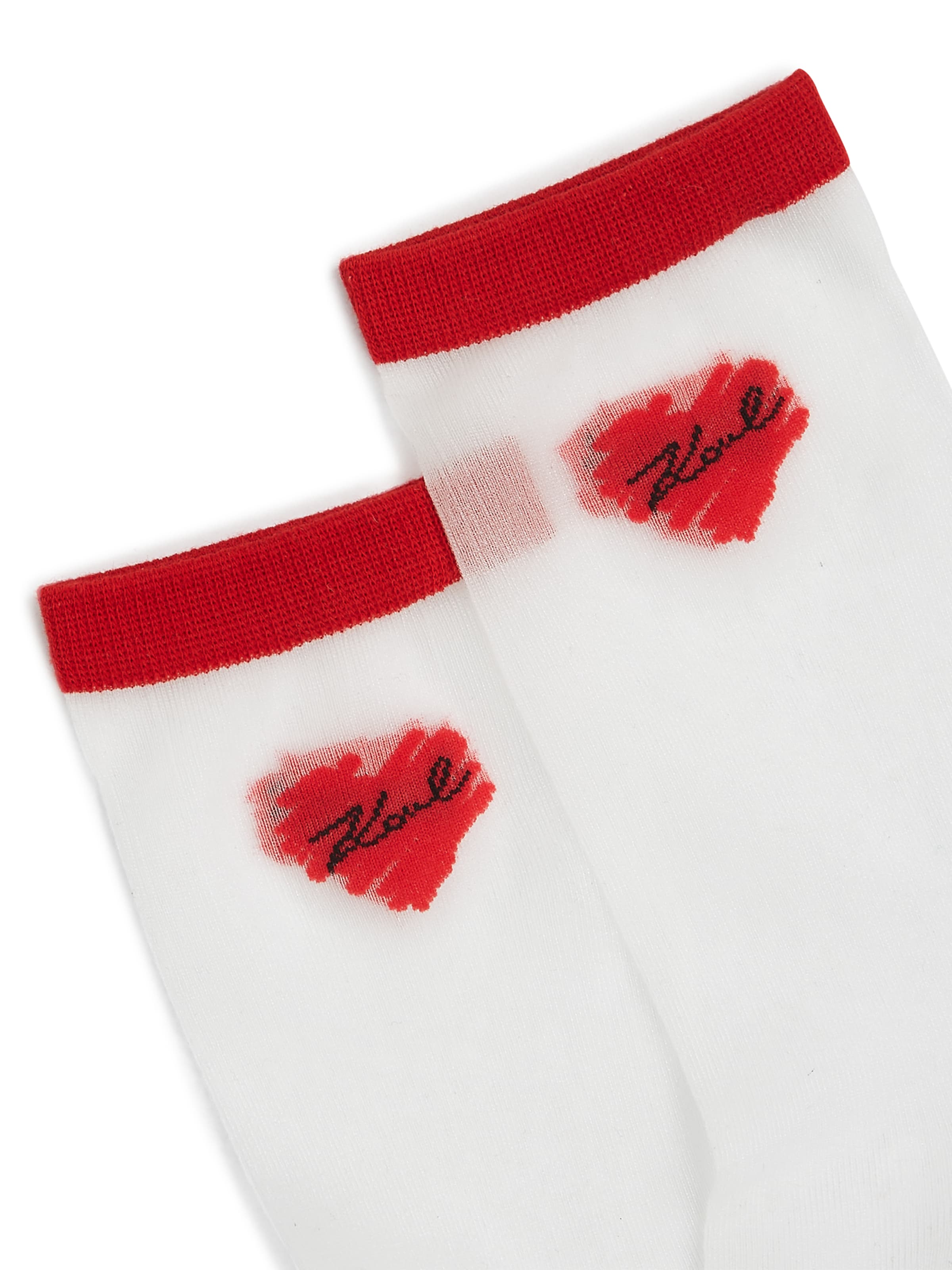 raudona Karl Lagerfeld Kojinės