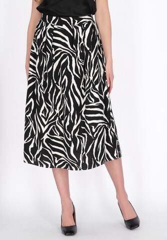 usha BLACK LABEL Rok 'Festival' in Zwart: voorkant