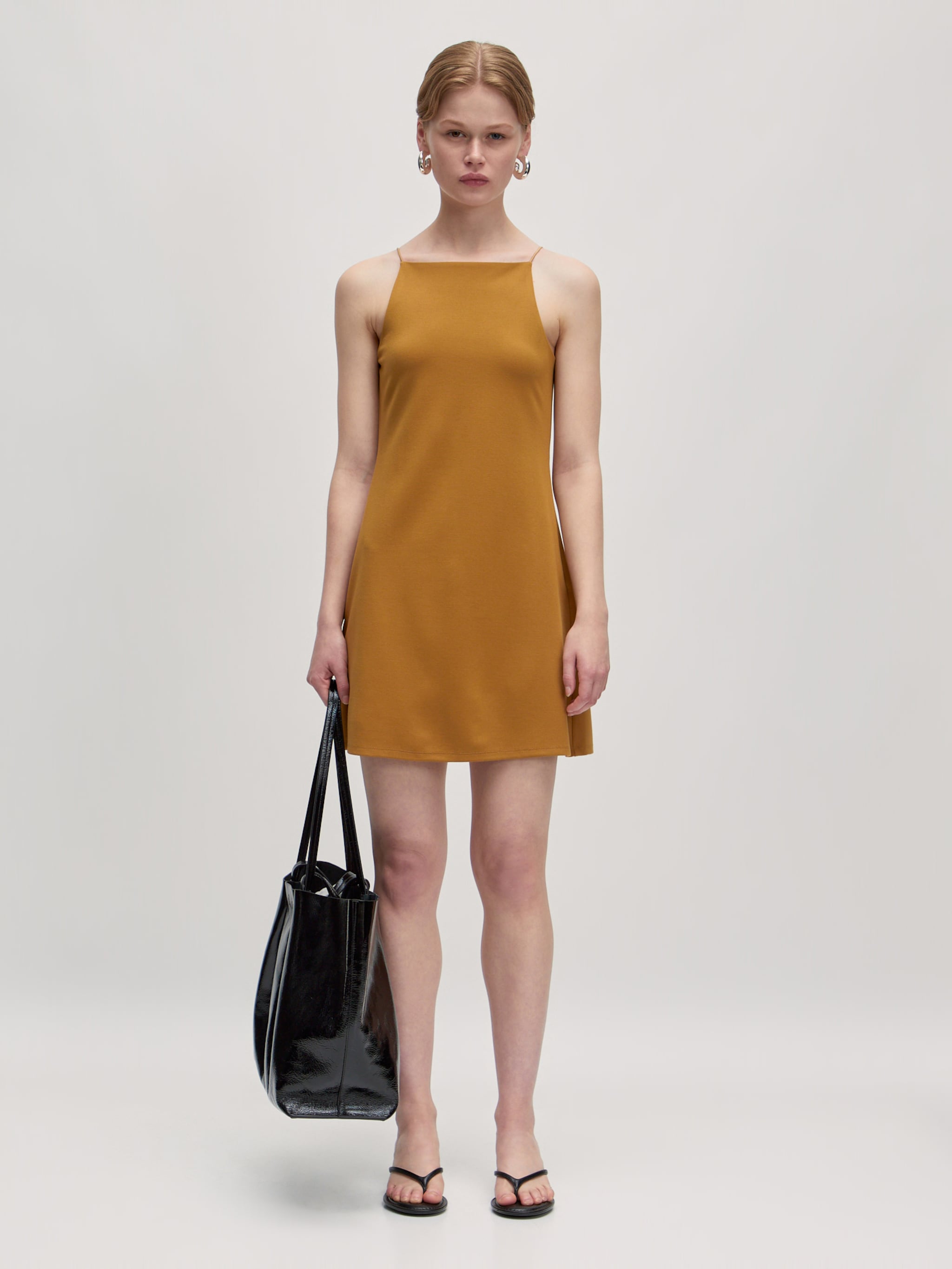 EDITED Producten Jurk 'Lotte' Bruin