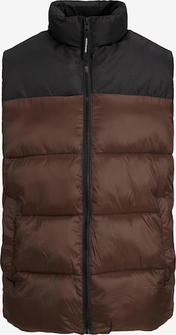 JACK & JONES Bodywarmer 'Toby' in Bruin: voorkant